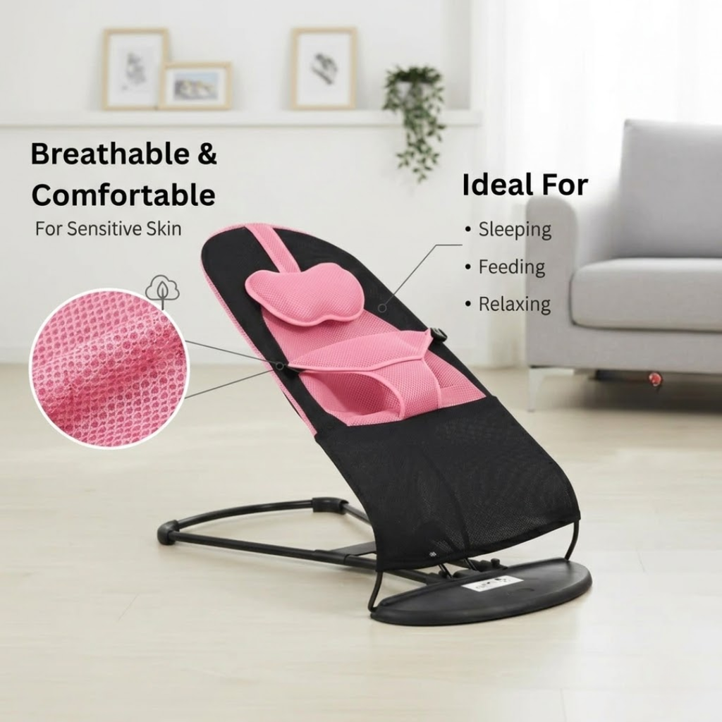 Baby Rocking & Cradle Chair with Soothing Motion