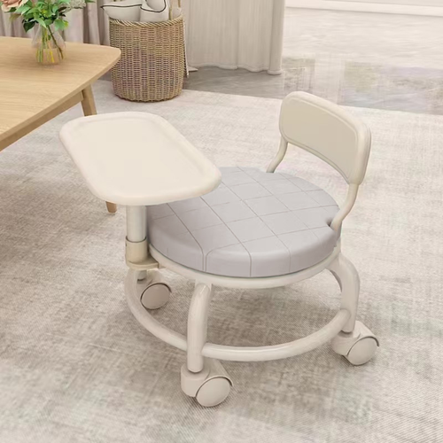 360° Swivel Wheels Baby Dining Chair with Tray